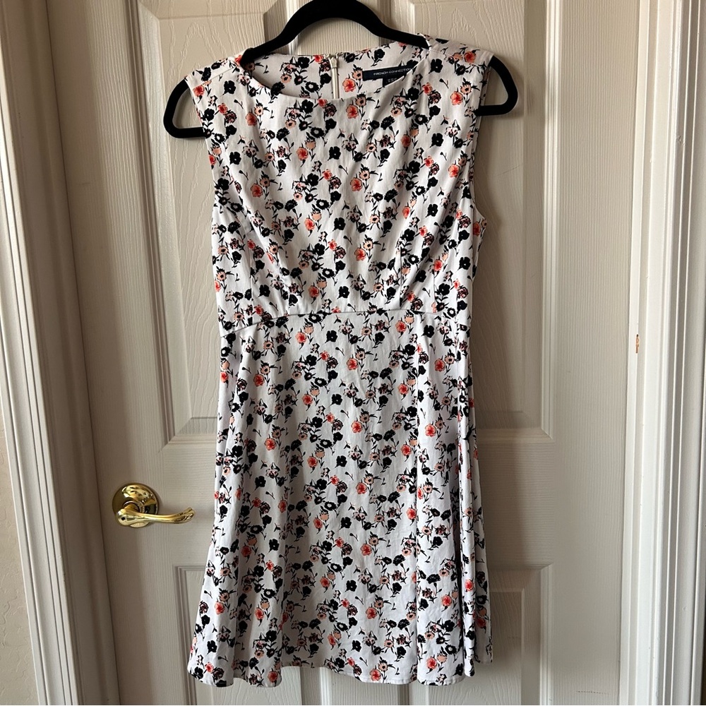 French Connection Floral Fit & Flare Dress - Size 6